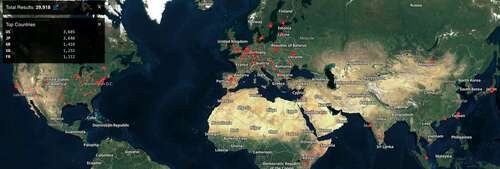 Internet-exposed Ivanti ICS appliances via Shodan